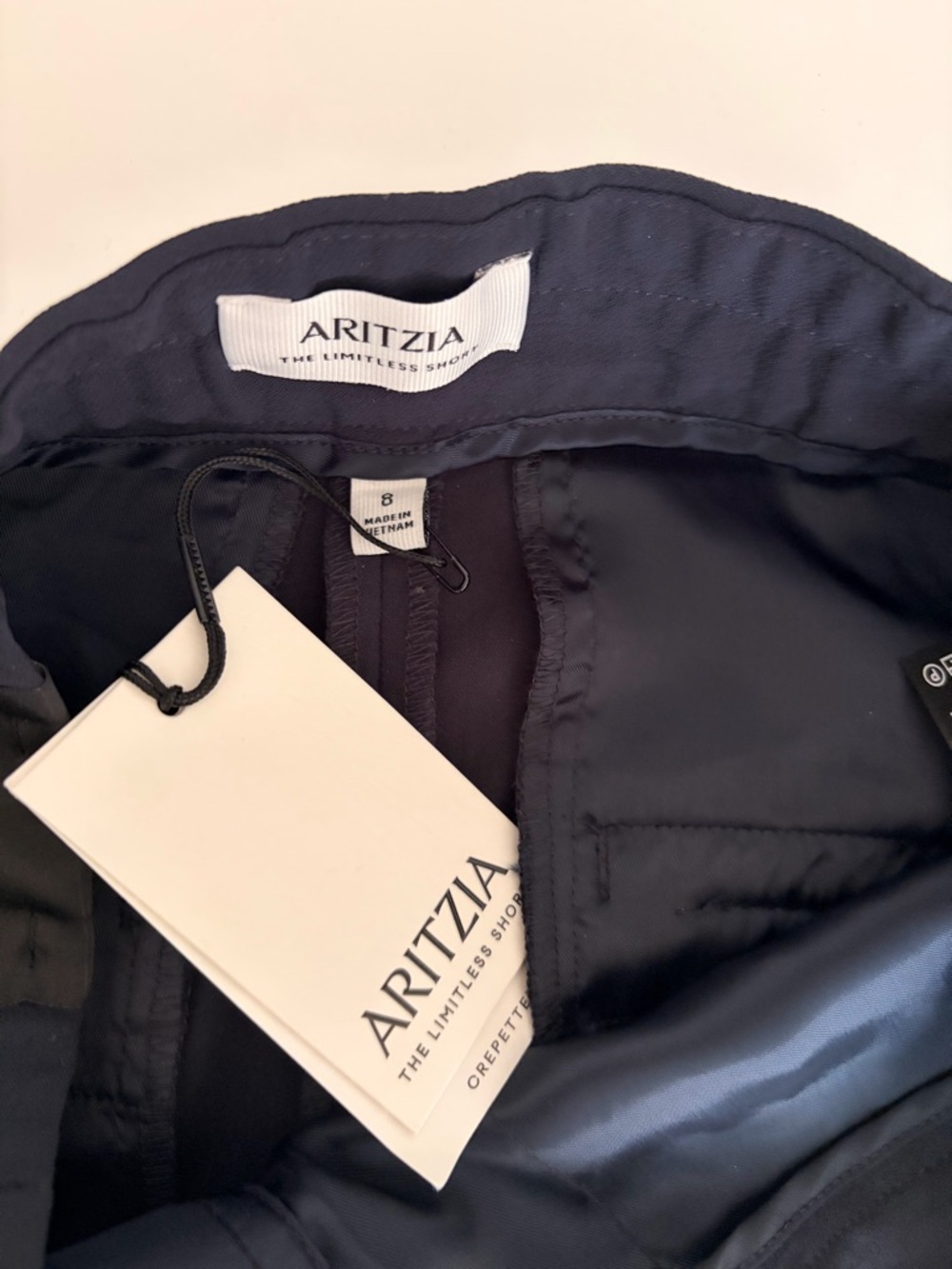 Aritzia Navy Limitless Micro Shorts - Picture 2 of 4